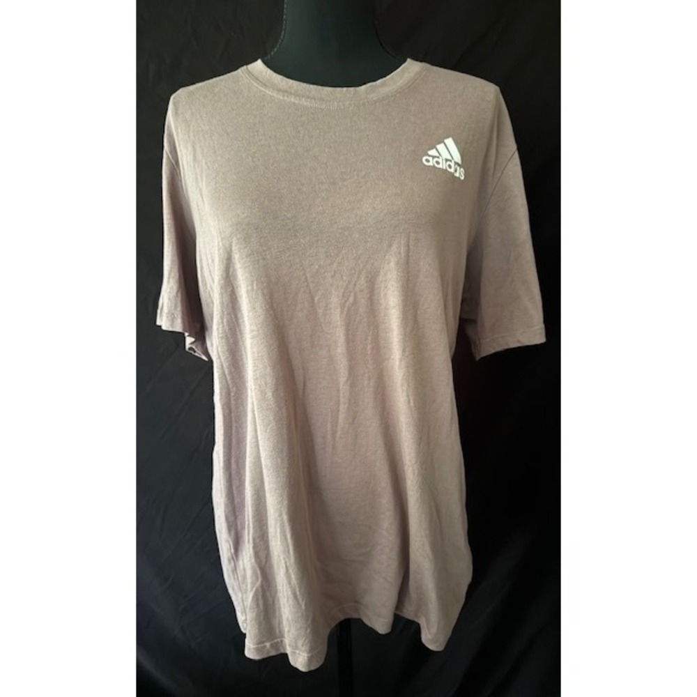 Adidas Primegreen Aeroready T-Shirt Womens Medium Mauve Heather Short Sleeve Tee